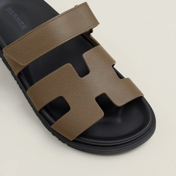 Hermes Chypre Sandals - size 41.5 - etoupe - Picture 3 of 9